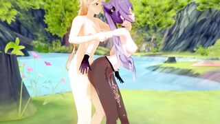 Aether Hentai Compilation: Genshin Impact Keqing Takes on Keqing's Compilation of Anime Hentai