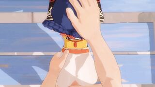 Compilation of Genshin Impact Xiangling's hentai action - anime compilation