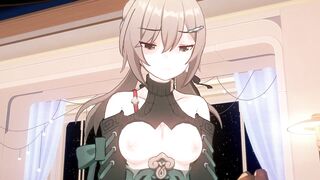 Caelus X Fu Xuan & Qingque get naughty in Honkai Star Rail - Ecchi Animation - 10 image