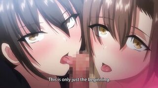 Kyonyuu ga Futari Inai anime: Hardcore oral action with busty boobs! - 5 image