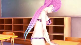 Get a sneak peek of curvy teen getting off with her favorite toy in 3D hentai - 3 image