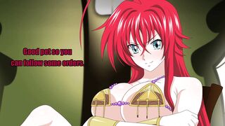 Get ready to follow Futa Rias as she goes wild with dildos in Chapter 4 of her JOI hentai - 10 image