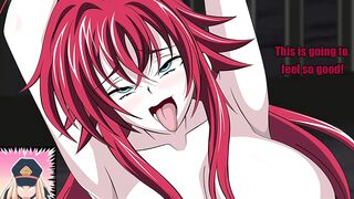 Get ready to follow Futa Rias as she goes wild with dildos in Chapter 4 of her JOI hentai - 8 image