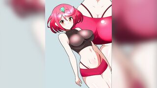 Xenoblade 2: Compilation of Big Tits and Ass in Hot Anime Action - 10 image