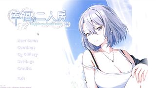 Busty Silver Haired Woman gets her pussy pounded in Hentai Game - Happiness Double Room - 1 image