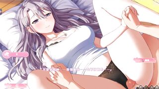 Busty Silver Haired Woman gets her pussy pounded in Hentai Game - Happiness Double Room - 4 image