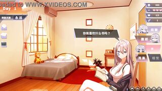 Boobjob and sex with busty hentai game - Free gameplay with anime porn