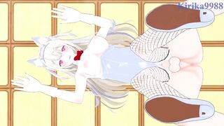 Bunny Girls Bunny and Mococo indulge in intense sex with big boobs and anime-inspired hentai action - 3 image