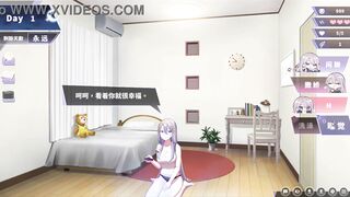 Satisfy your kinks with Silver Babe in HD Hentai game - Enjoy Intimate Nighttime Fucking with Mature Silver Babe in Double Room
