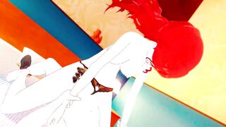 Compilation of busty anime hentai with big boobs & huge cumshots - Honkai Star Rail Hentai - 2 image