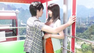 Shizue H-Scene Part 2: Big-boobed babe gets uncensored in a hentai game!
