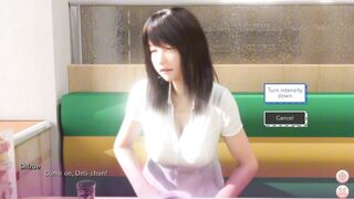 Shizue H-Scene Part 2: Big-boobed babe gets uncensored in a hentai game!