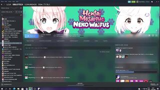 Watch Neko Waifu's steamy hentai playtime with other players!
