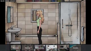 Watch the landlord's lustful desires being satisfied in this 3D hentai game!