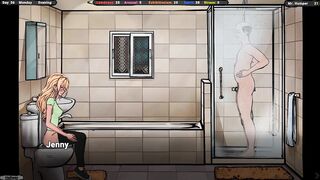 Watch the landlord's lustful desires being satisfied in this 3D hentai game! - 3 image