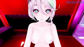 Hololive VTuber POV hentai with Ouro Kronii and Cecilia Immergreen - Big boobs 3D hentai action!