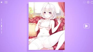 Watch this anime hentai girl play a game of war with her peitao and bundao