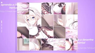 Watch this anime hentai girl play a game of war with her peitao and bundao