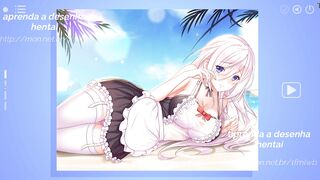 Watch this anime hentai girl play a game of war with her peitao and bundao
