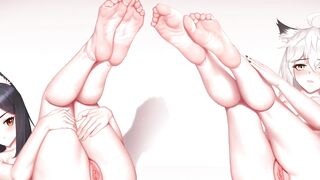 Watch this anime hentai compilation featuring a kinky cartoon babe with massive tits and feet getting off with JOI - 10 image