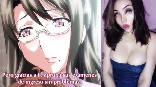 Busty English teen Imaria cheats on her man with an older dude in this hot hentai - Ep. 6 - 1 image