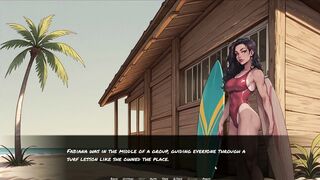 Watch this busty Latina tease and seduce a Gringo Tourist in Rio [ Hentai Game]!