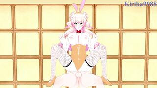 Watson Amelia and Momosuzu Nene get wild with Bunny Girl in a hot 3D hentai action!