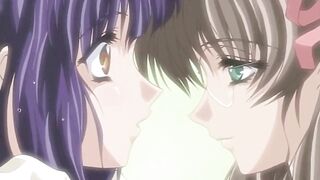 Compilation of Yuri and her lesbian lover getting frisky in this steamy hentai