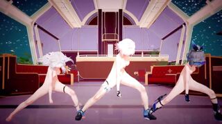 Wolf hentai starring Star Rail & Clara in MMD action