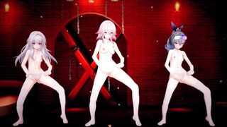 Wolf hentai starring Star Rail & Clara in MMD action