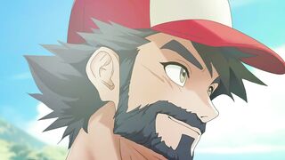 Ash and Misty's steamy outdoor meeting ends with a hot hentai game & busty futa action