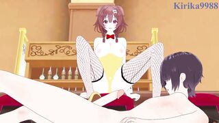 Bunny Girls get kinky with intense sex in Hololive VTuber Hentai