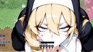Sinful men can't resist the busty nun's desiring desires in Vampire Survivors Hentai Game - Sinful Survivors Demo 1 - 3 image