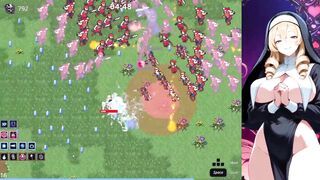 Sinful men can't resist the busty nun's desiring desires in Vampire Survivors Hentai Game - Sinful Survivors Demo 1 - 4 image