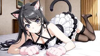 Mai Sakurajima, the naughty Japanese Asian, gets naughty in Santa Claus's Christmas wish! - 9 image