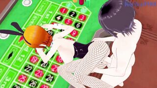Bunny Girls Bunny Babe engage in intense sex with one lucky dude in this anime hentai! - 10 image