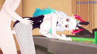 Bunny Girls Bunny Babe engage in intense sex with one lucky dude in this anime hentai! - 4 image