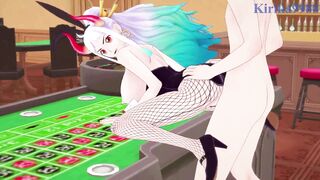 Bunny Girls Bunny Babe engage in intense sex with one lucky dude in this anime hentai! - 5 image