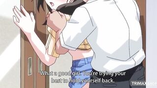 Watch this hentai wife get fucked while husband snoozes soundly
