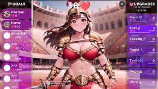 Cassia strips for your pleasure in this busty hentai game with a commenting twist