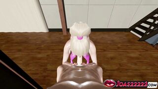 Charlotte Gives a Perfect Handjob before getting her tight hole drilled deep in 3D Hentai - 6 image