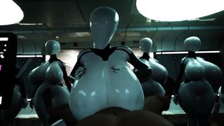 Sexy Robots & Huge Teds Get it on in 3D Hentai Action - 2 image