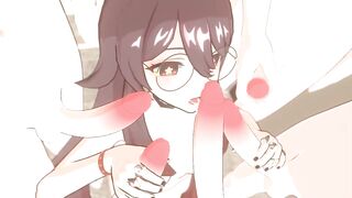 Genshin Impact's anime hentai - Hu Tao fucks you hard in this hardcore anime action
