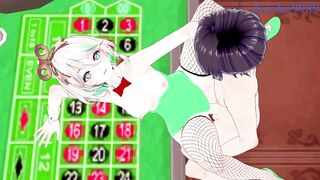 Bunny Girls Bunny and Shirogane Noel in a hardcore Ecchi Hentai game - 5 image