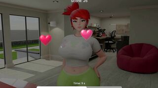 Taboo Hentai Game: Step Sis notice our curvy boobs & get a hardcore cumshot in 3D