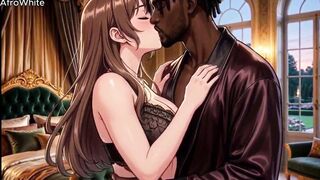 Watch this slim British curvy student with big boobs take her crush's raw cock in a wild missionary session