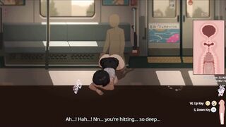 Get up close and personal with Reina's busty anime game & busty porn scene! - 3 image