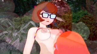Nerdy Velma Dinkley and Red Headed Daphne Blake - Scooby Doo Lesbian Cartoon - 8 image
