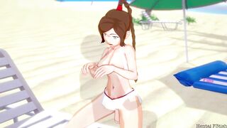 Ty Lee take having sex on public beach - 4 image