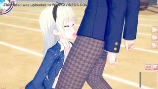 [Eroge Koikatsu! ] Blonde huge breasts bullish jk "Yuzu (Ori Chara)" boobs rubbed H! [Hentai game] - 5 image